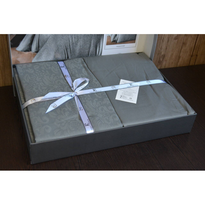 Комплект постільної білизни First Choice Jacquard Satin євро