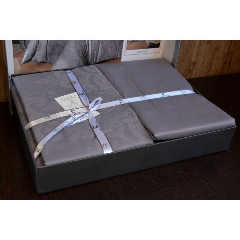 Комплект постільної білизни First Choice Jacquard Satin євро
