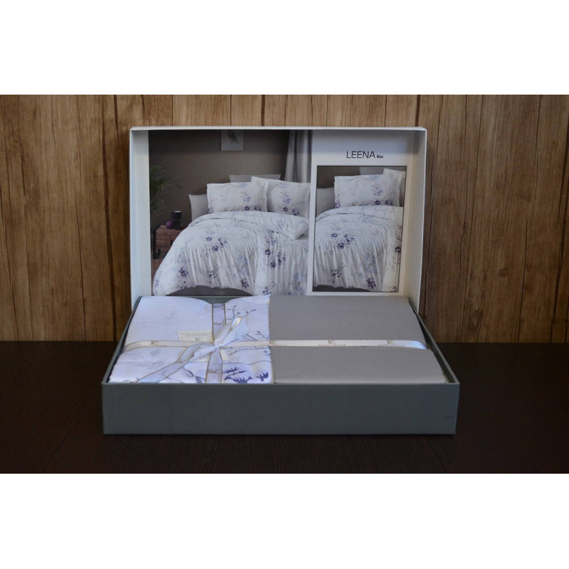 Комплект постільної білизни First Choice Cotton Satin Leena Lilac