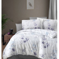 Комплект постільної білизни First Choice Cotton Satin Leena Lilac полуторний