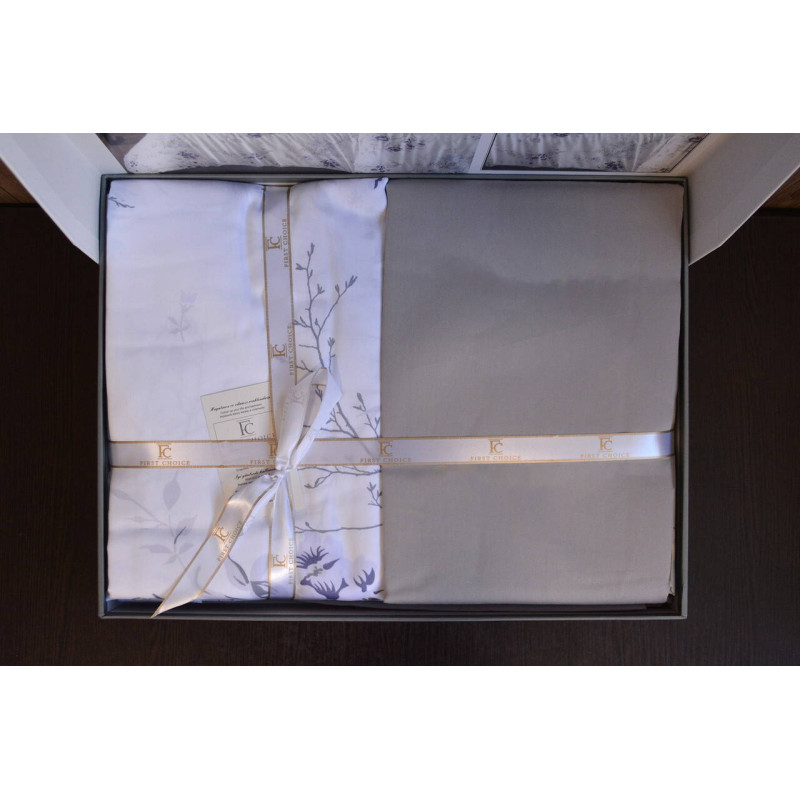 Комплект постільної білизни First Choice Cotton Satin Leena Lilac