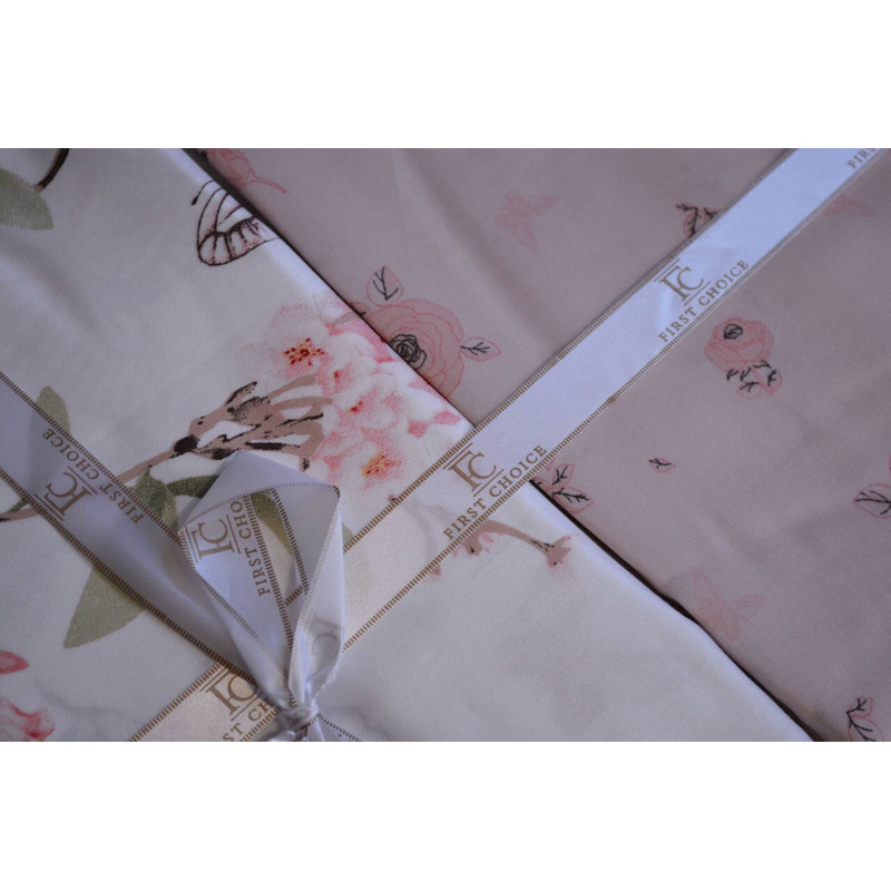 Комплект постільної білизни First Choice Cotton Satin Matilde євро