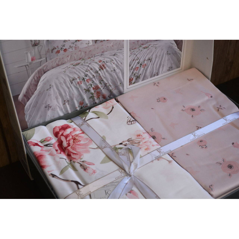 Комплект постільної білизни First Choice Cotton Satin Matilde євро