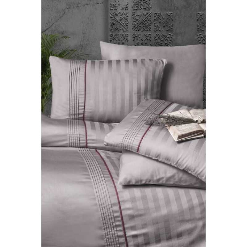 Комплект постільної білизни First Choice Deluxe Satin євро ліловий