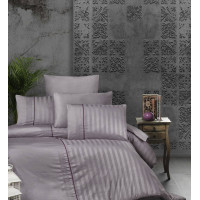 Комплект постільної білизни First Choice Deluxe Satin євро ліловий