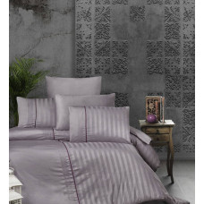 Комплект постільної білизни First Choice Deluxe Satin євро ліловий
