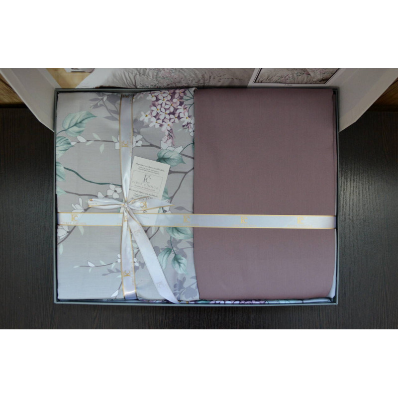 Комплект постільної білизни First Choice Cotton Satin Wisteria Lilac