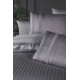 Комплект постільної білизни First Choice Deluxe Satin сірий євро