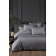 Комплект постільної білизни First Choice Deluxe Satin сірий євро