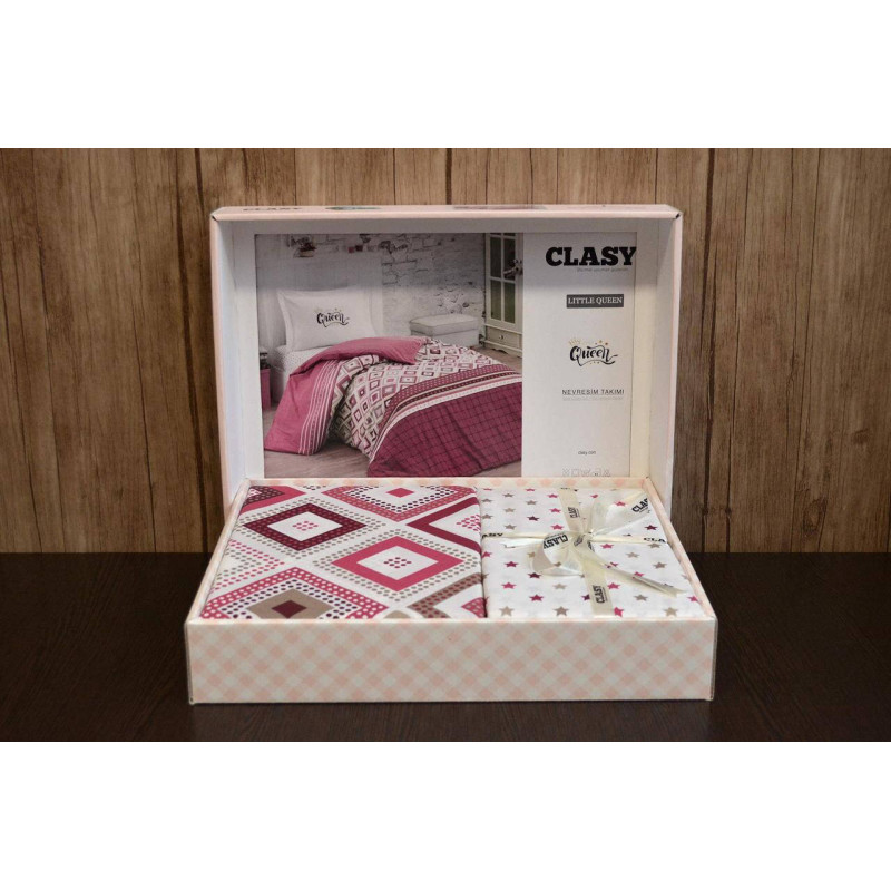 Підлітковий комплект постільної білизни Clasy Ranforce Little Queen