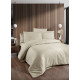 Комплект постільної білизни First Choice Jacquard Satin євро крем