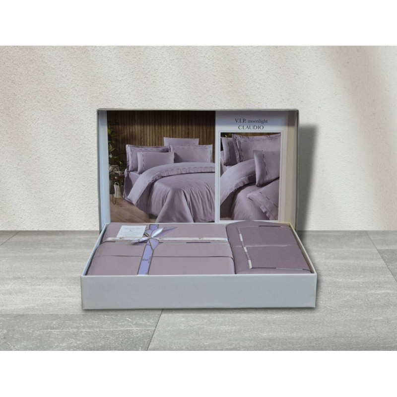 Комплект постільної білизни First Choice V.I.P Satin Moonlight євро