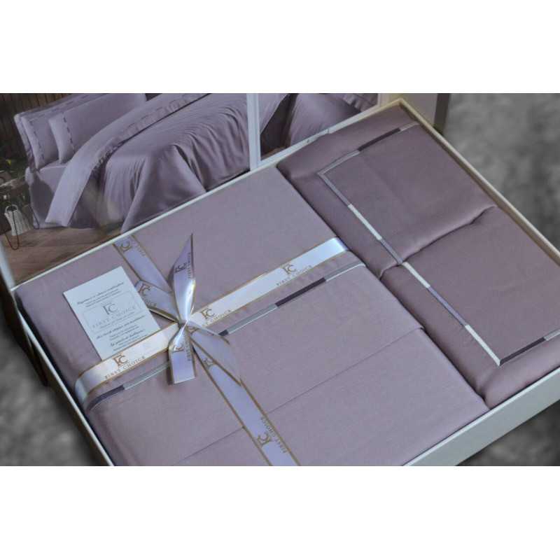 Комплект постільної білизни First Choice V.I.P Satin Moonlight євро