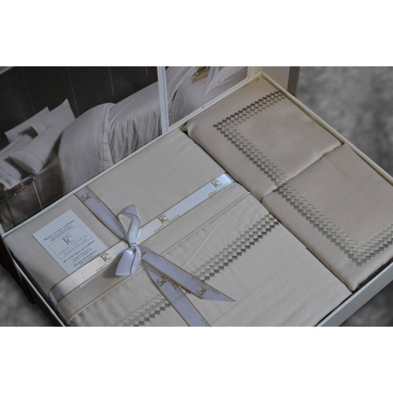 Комплект постільної білизни First Choice V.I.P Satin Moonlight євро