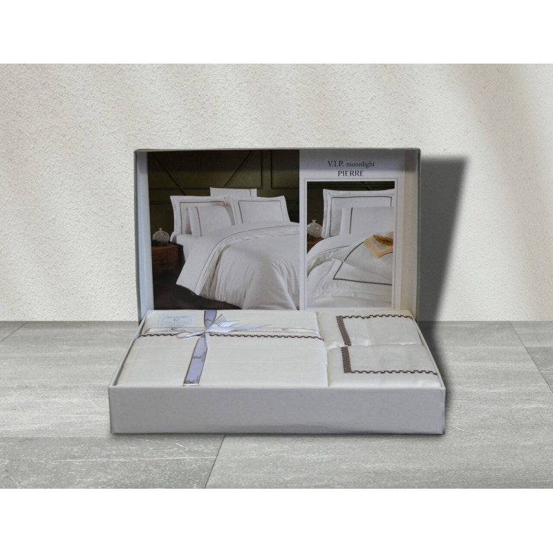 Комплект постільної білизни First Choice V.I.P Satin Moonlight євро