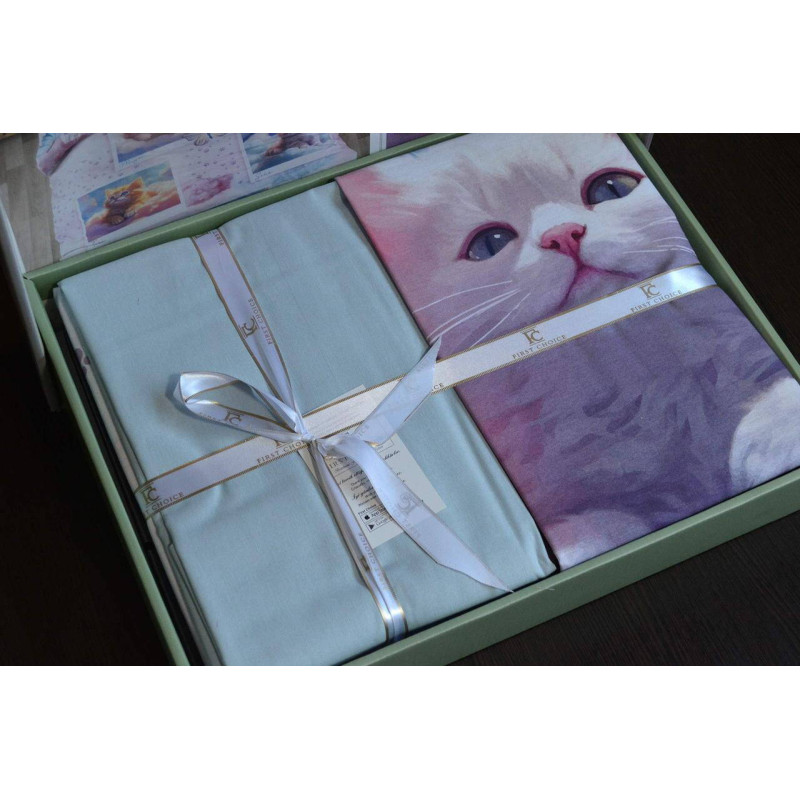 Комплект постільної білизни First Choice Exclusive Ranforce Cute Cats