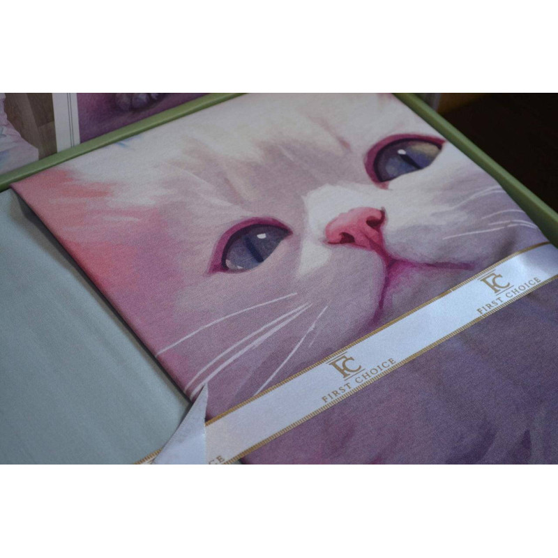 Комплект постільної білизни First Choice Exclusive Ranforce Cute Cats