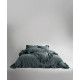 Сімейний комплект постільної білизни Limasso Stonewashed Ranforse сірий
