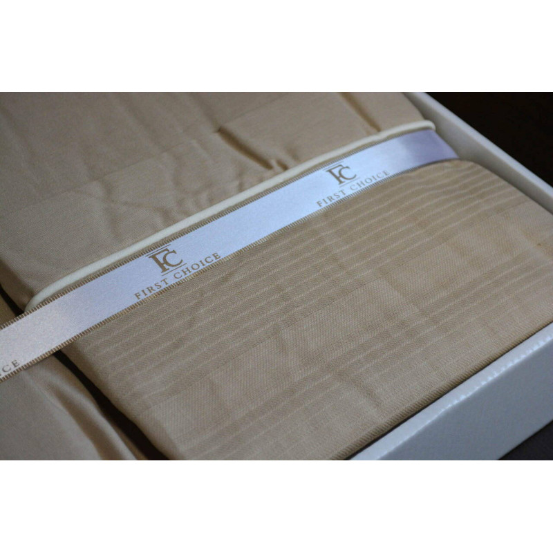 Комплект постільної білизни First Choice Ranforce Deluxe євро капучино