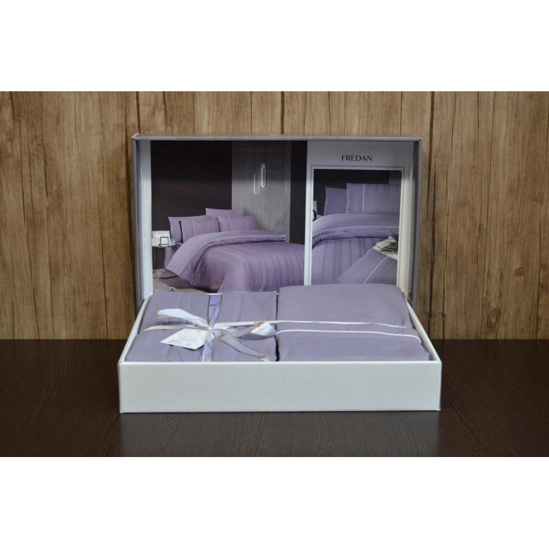 Комплект постільної білизни First Choice Ranforce Fredan Lavender євро
