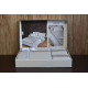 Комплект постільної білизни First Choice Deluxe Satin євро сірий