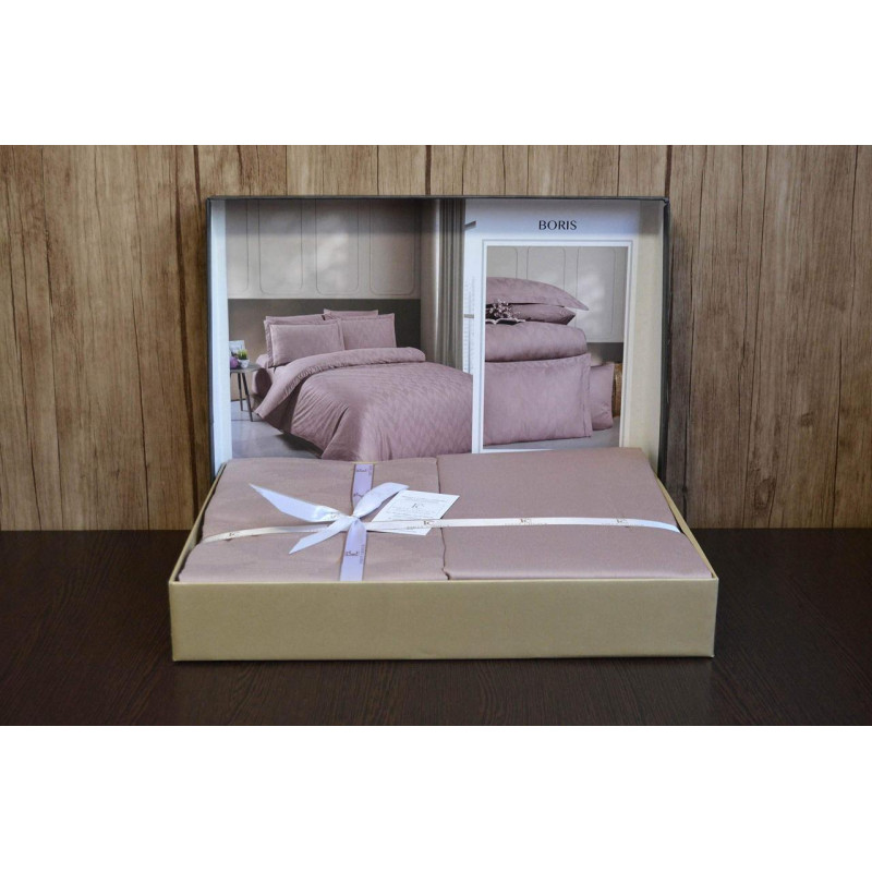 Комплект постільної білизни First Choice Jacquard Satin євро
