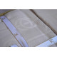 Комплект постільної білизни First Choice Jacquard Satin євро бежевий