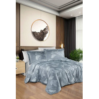 Комплект постільної білизни First Choice Cotton Satin Sofira Indigo євро