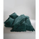 Комплект постільної білизни Limasso Stonewashed Ranforce Dark Green