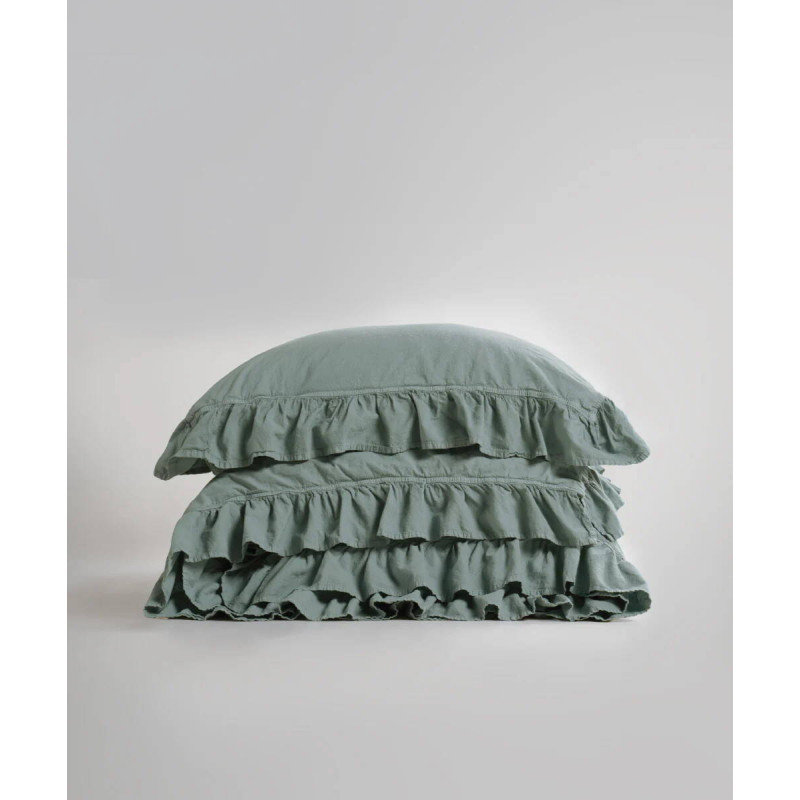 Сімейний комплект постільної білизни Limasso Stonewashed м'ята
