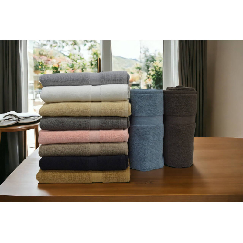 Махровий рушник для ніг Kayra 50х80 см, пудровий