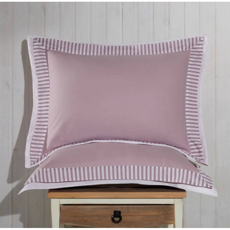 Комплект постільної білизни Turkiz Ranforse Santiago Violet євро