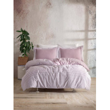 Комплект постільної білизни Turkiz Ranforse Santiago Violet євро