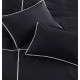 Комплект постільної білизни Turkiz Ranforse Carven Black євро