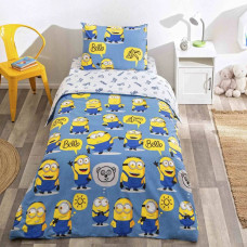 Комплект постільної білизни TAC Disney Minions з ранфорсу 160х220 см