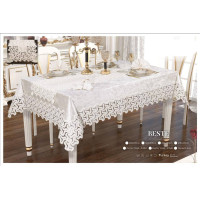 Скатерть велюрова Selin Beste Set 160х220 см з раннером та серветками