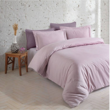Комплект постільної білизни Turkiz Ranforse євро Kalamaki Violet