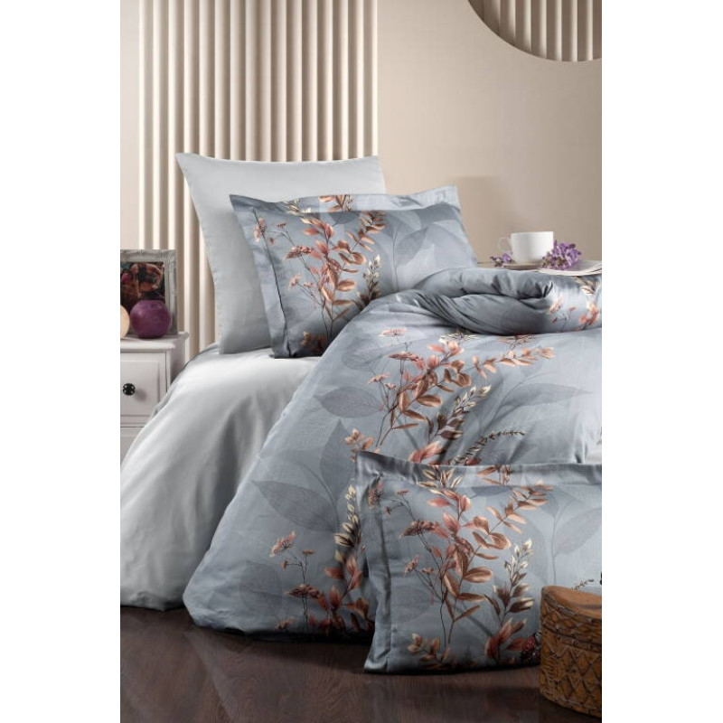 Комплект постільної білизни First Choice Cotton Satin Albert Grey