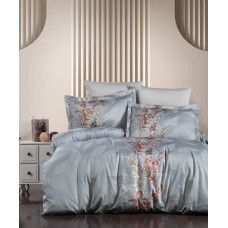 Комплект постільної білизни First Choice Cotton Satin Albert Grey євро