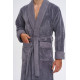 Чоловічий банний халат Nusa 1161 сірого кольору