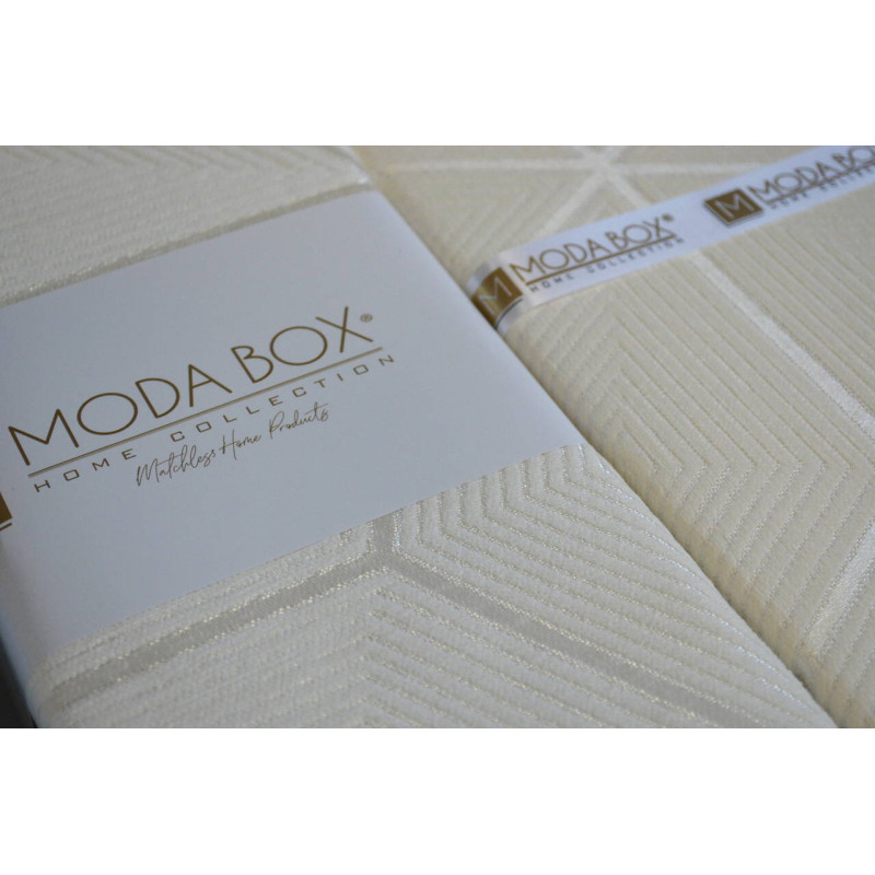 Кремове покривало Modabox із шенілу євро розміру