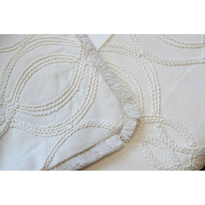Жаккардове покривало Kayra Dolores 240x260 см з бахромою