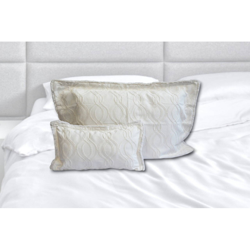 Жаккардове покривало Kayra Dolores 240x260 см з бахромою