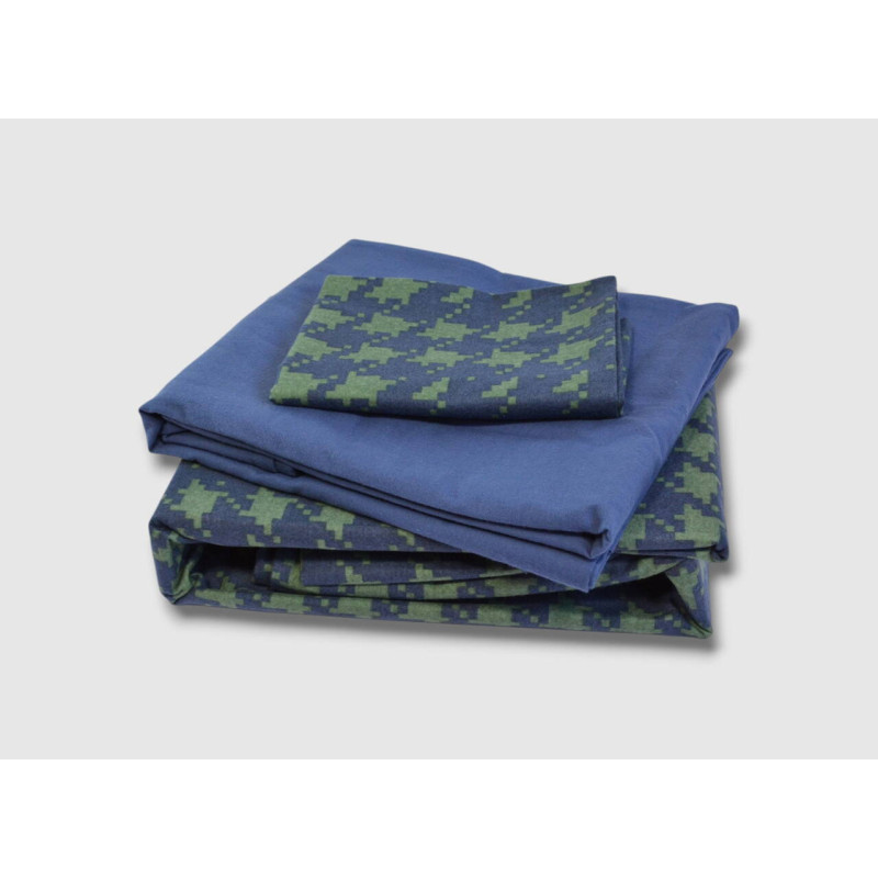 Фланелевий комплект постільної білизни First Choice Sadora Navy Blue