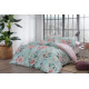 Комплект постільної білизни TAC Satin Digital Huron Pembe євро