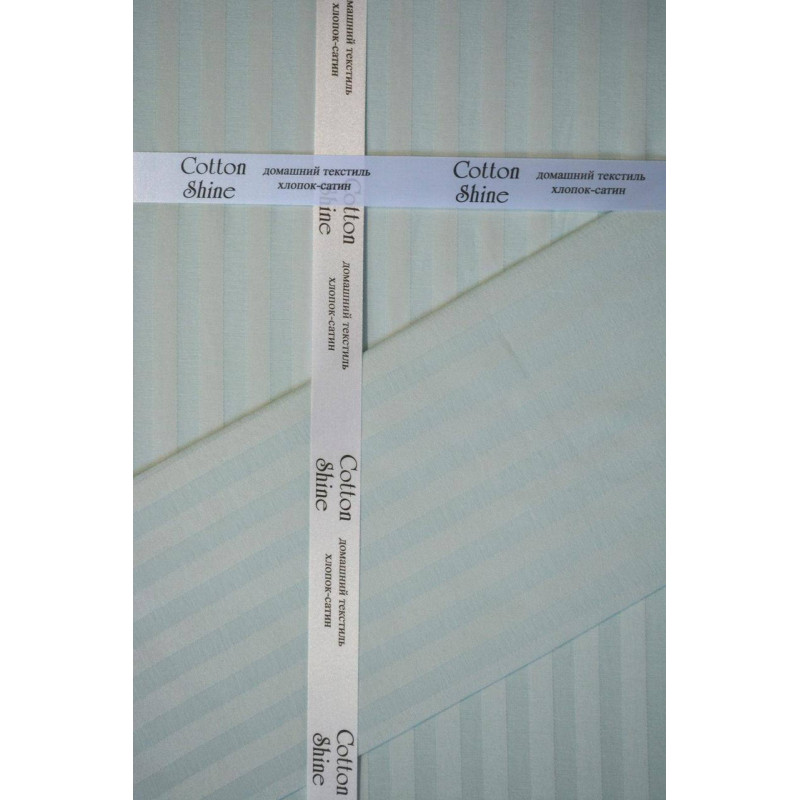 Комплект постільної білизни Kayra Cotton Shine Stripe м'ята