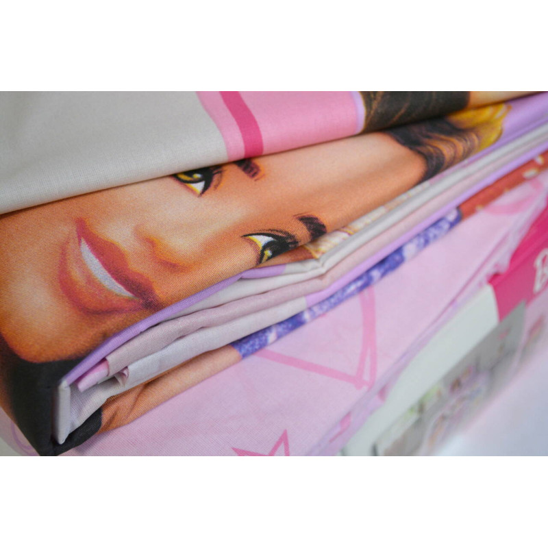 Комплект постільної білизни TAC Barbie Shine полуторний