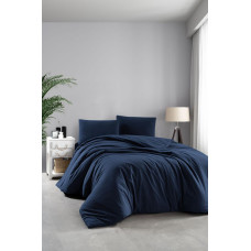 Комплект постільної білизни Sikel Stonewashed Soho євро з вареної бавовни