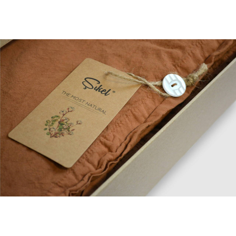 Комплект постільної білизни Sikel Stonewashed Soho євро