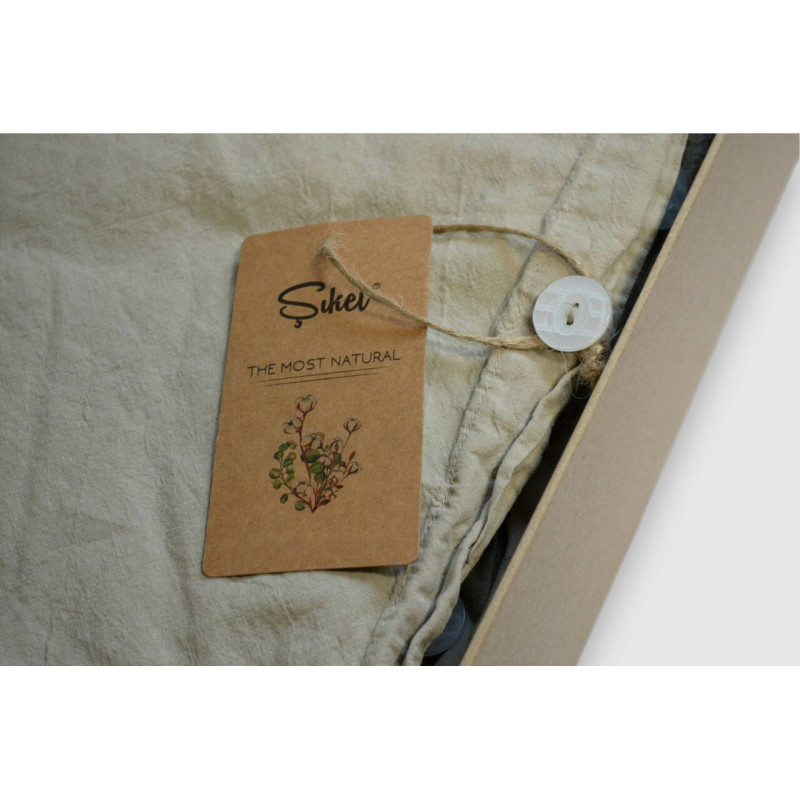 Комплект постільної білизни Sikel Stonewashed Soho євро